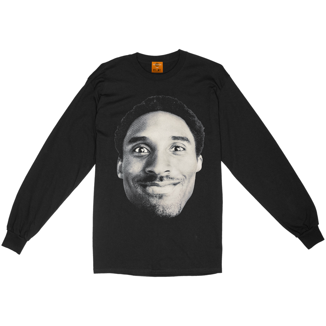 black longsleeve with image of kobe bryant 